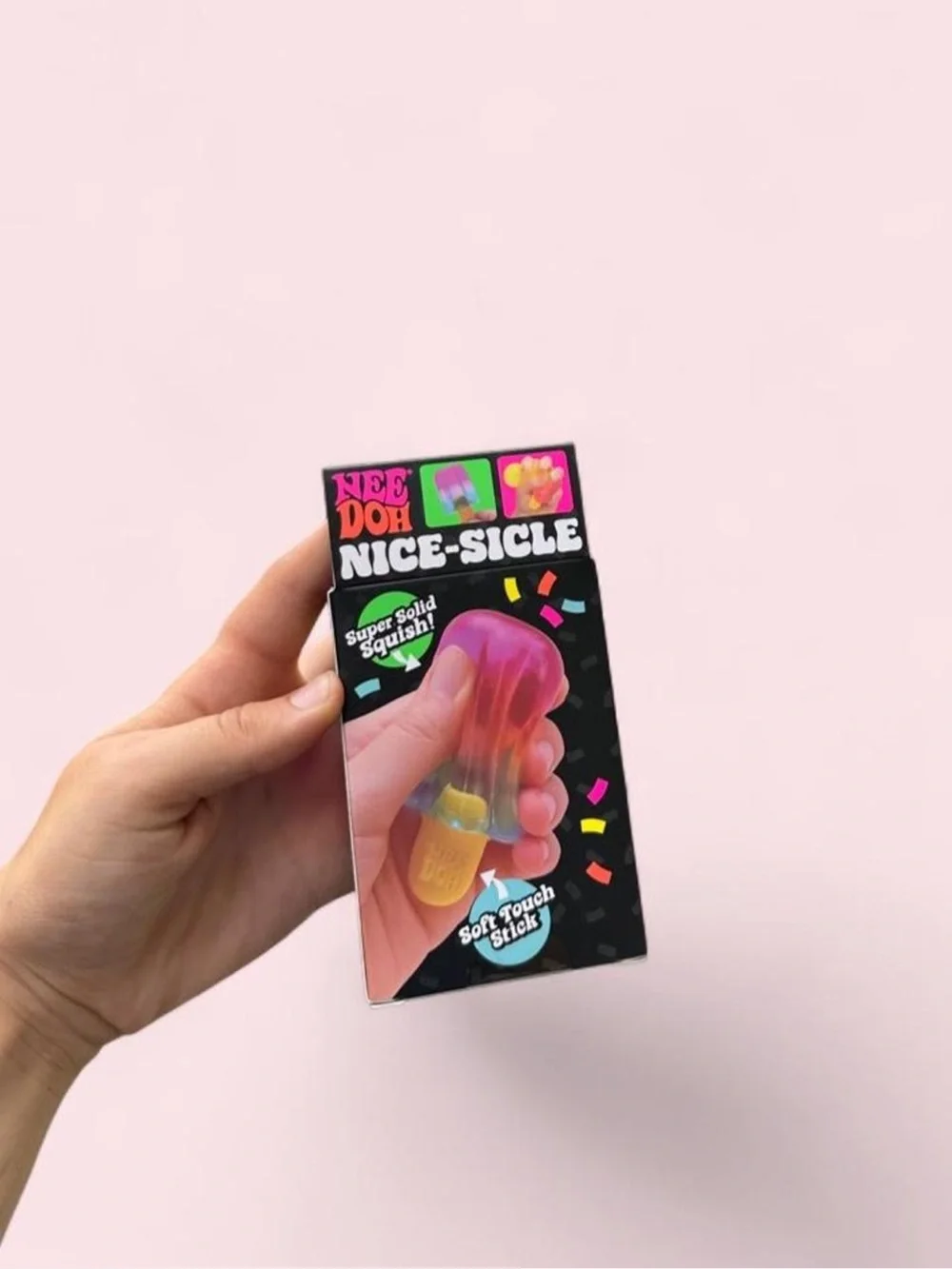 Nee-Doh Nice-Sicle Squishy Toy - Pink & Orange Gradient